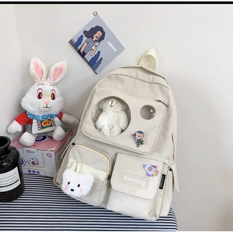 BALO ULZZANG CHỐNG NƯỚC DEMIBAG ĐẦU GẤU