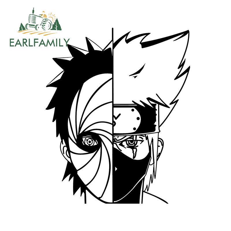Sticker Dán Trang Trí Mũ Bảo Hiểm Xe Hơi Hình Naruto 13Cmx10.7Cm