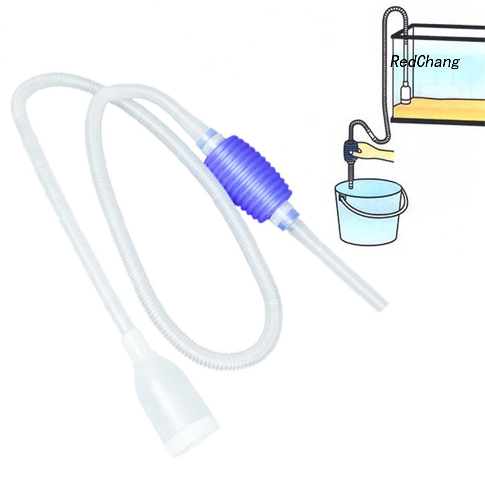 Aquarium Vacuum Water Changer Gravel Cleaner Fish Tank Manual Siphon Pump Tool