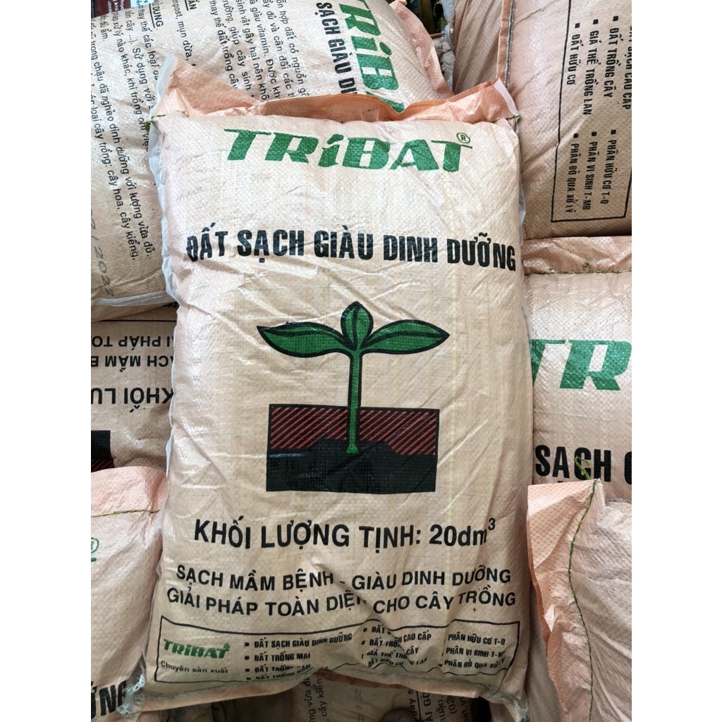 Giá thể trồng cây hiệu Tribat, đất trồng cây cảnh bao 20 dm3