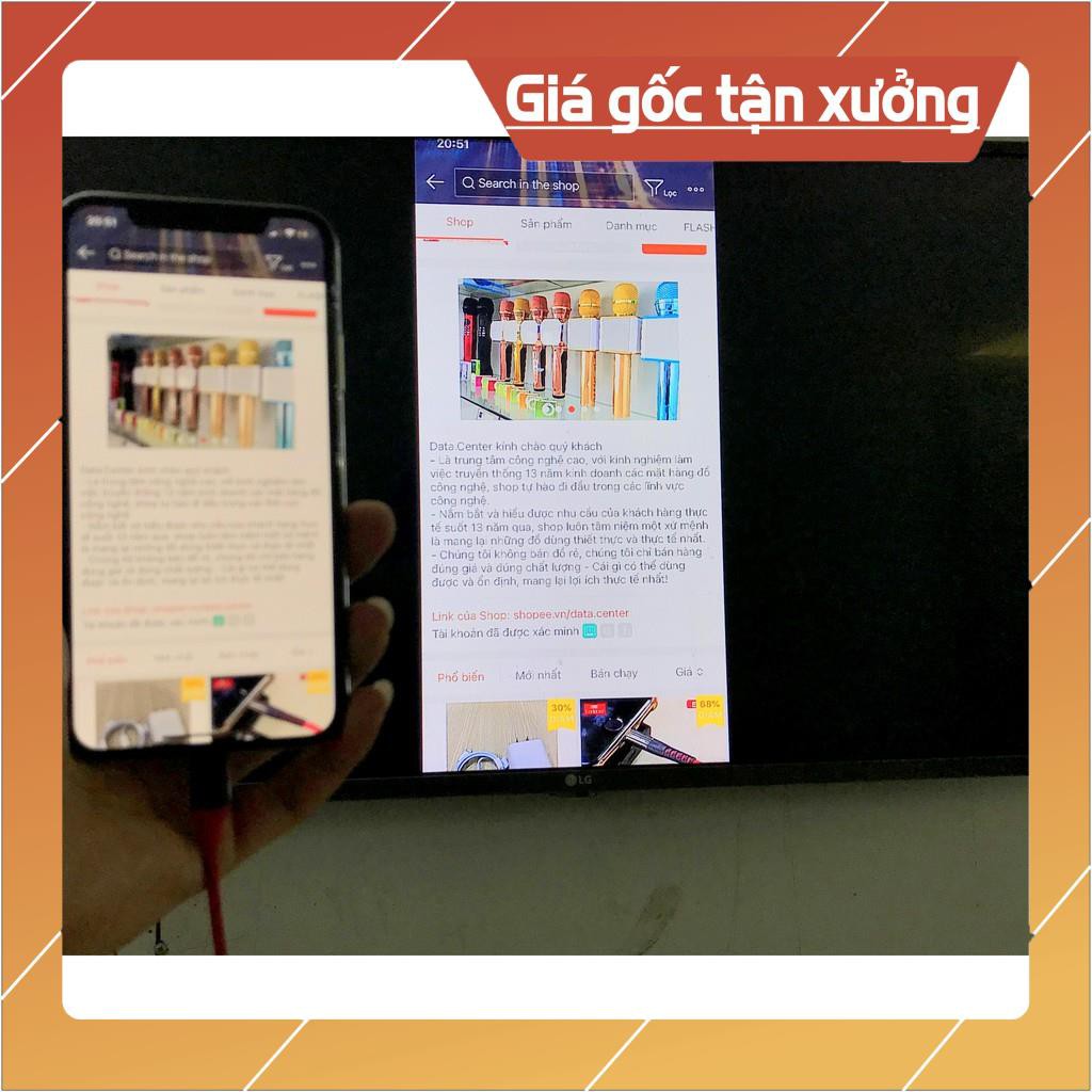 Dây kết nối iphone ipad ra tivi, máy chiếu, màn hình máy tính, cáp lightning to hdmi chính hãng earldom W5