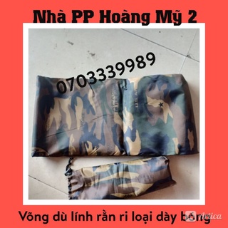 Võng Dù Lính Hoa Văn hàng Thái xịn - Dài 2m4 - Có túi đựng