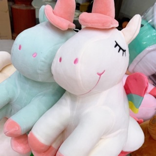 Gấu bông Unicorn ngồi kt:35x20cm