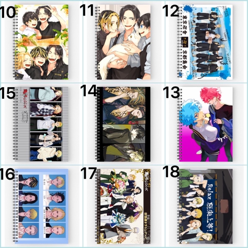 Sổ tay Rindou Haitani Sanzu Tokyo Revengers ảnh dán Haitani Tokyo Revengers