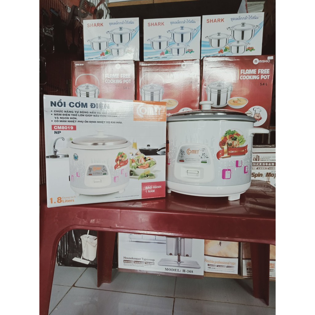 Nồi Cơm Điện Nắp Rời 1.8l Chính Hãng Comet Bảo Hành 1 Năm | BigBuy360 - bigbuy360.vn