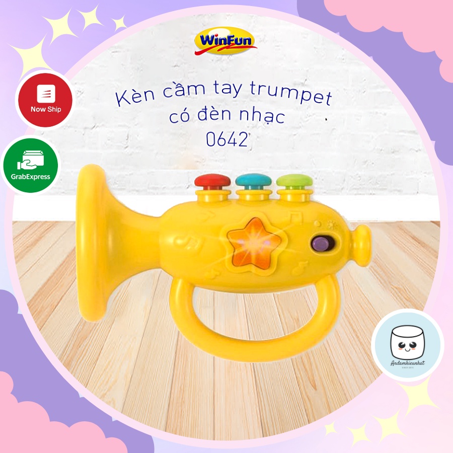 Kèn cầm tay trumpet có đèn nhạc Winfun 0642