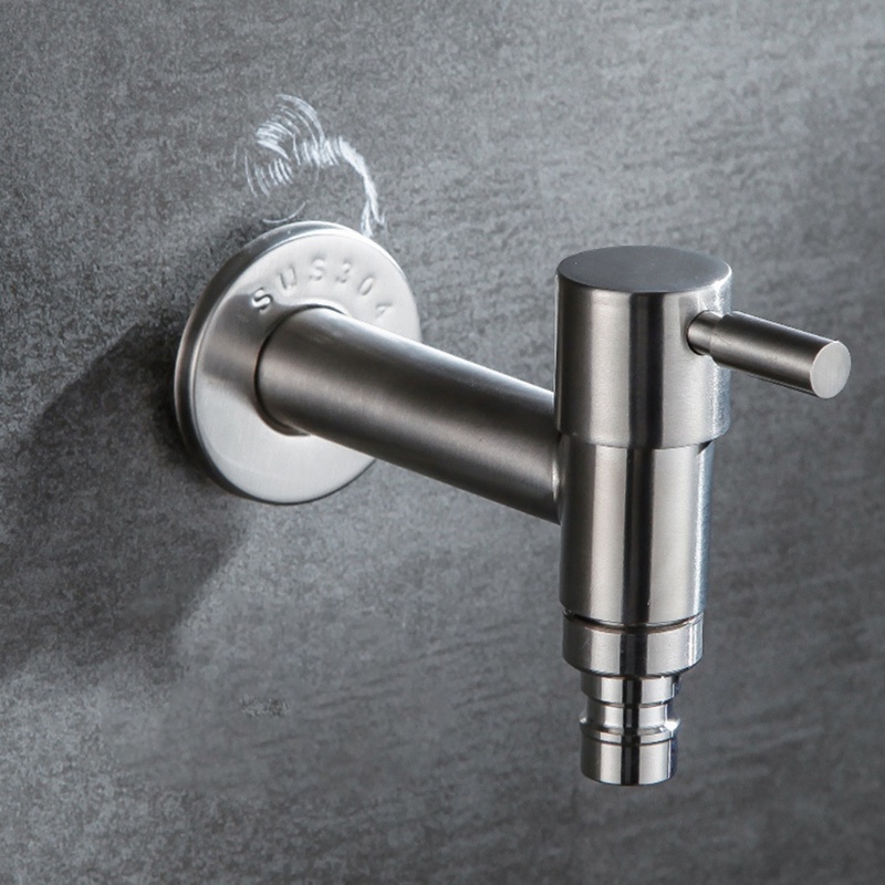 Vòi Nước Gắn Tường Bằng Thép Không Gỉ Tiện Dụng Cho Gia Đình