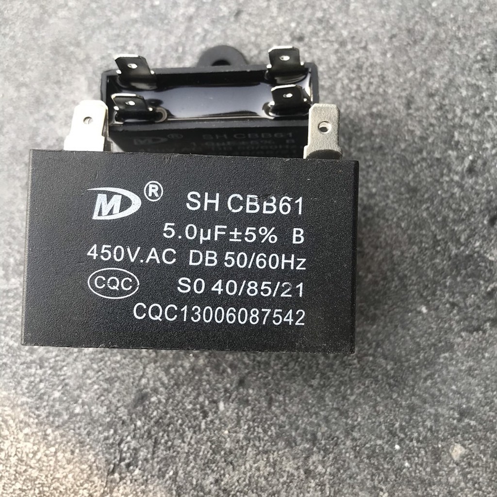 Tụ Quạt dàn nóng Điều Hòa từ 1.0µF - 8µF (loại dây nối, zắc cắm)