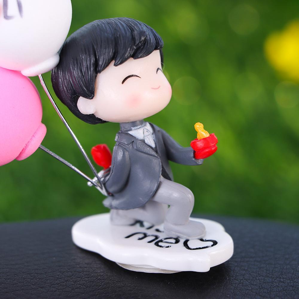 PEARLVN Tượng Cặp Đôi Xinh Xắn Trang Trí Lỗ Thông Gió Xe Hơi