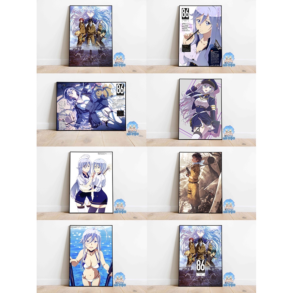POSTER A3 CHẤT LƯỢNG CHUẨN ANIME MANGA LIGHT NOVEL 86 EIGHTY SIX (11) - 2D TỘC SHOP