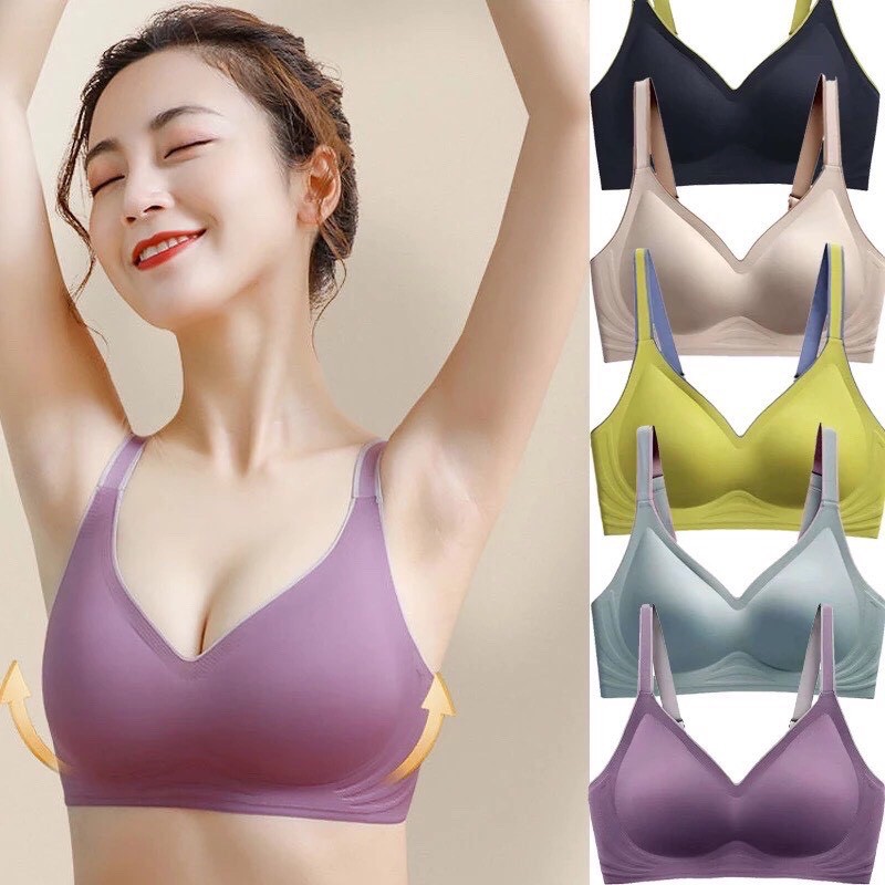 Áo Lót Đúc Su Không Gọng Đệm Mỏng Tàng Hình Nâng Đẩy Ngực HOT AL09