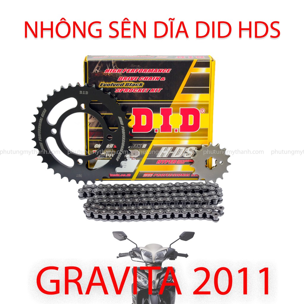 Nhông sên dĩa xe Gravita 2011 DID HDS