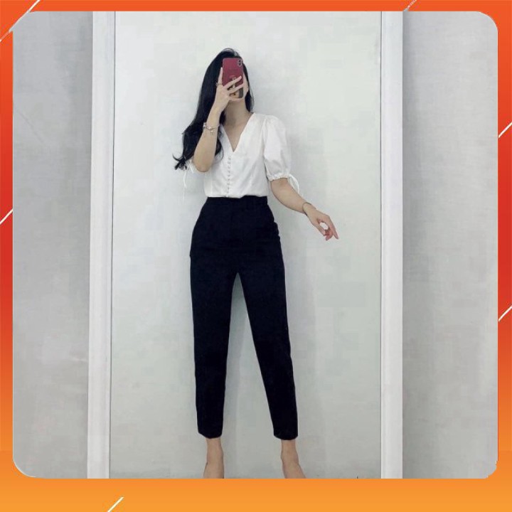 Quần vải có đai nữ hàng bao chất | BigBuy360 - bigbuy360.vn