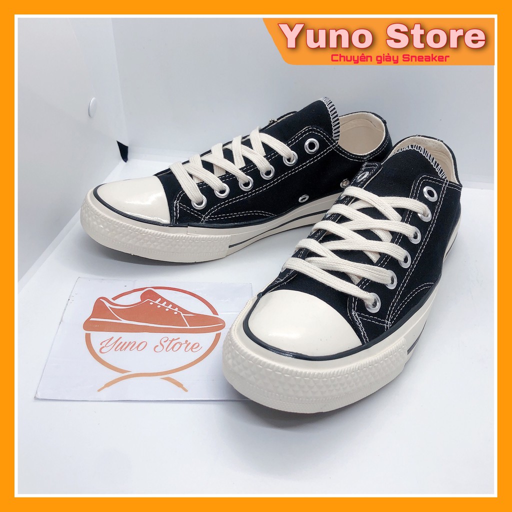 Giày Thể Thao Sneaker Vải Đen Cổ Thấp, Đế Mềm Cao Cấp - CT1