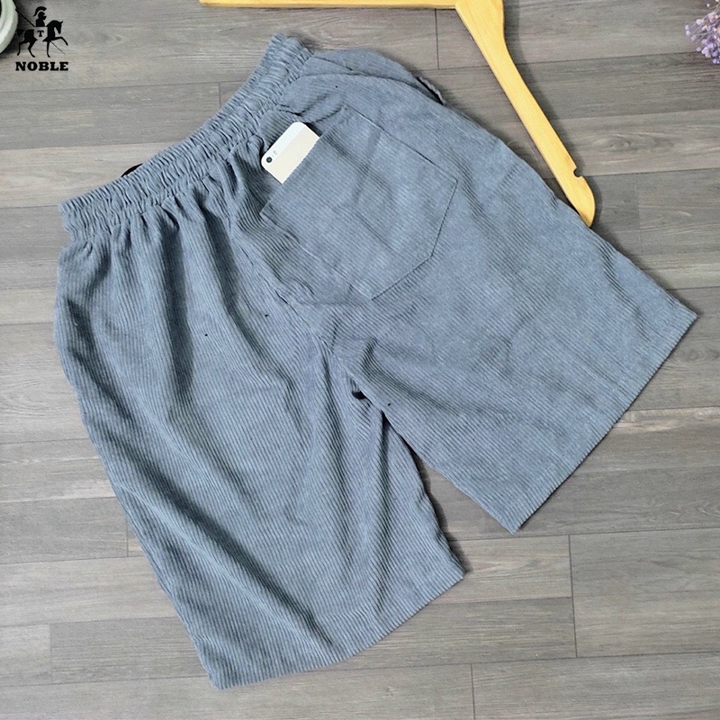 [Freeship] Quần short nam nhung nỉ chỉ tăm nhiều mẫu giá rẻ thời trang NOBLE TP027