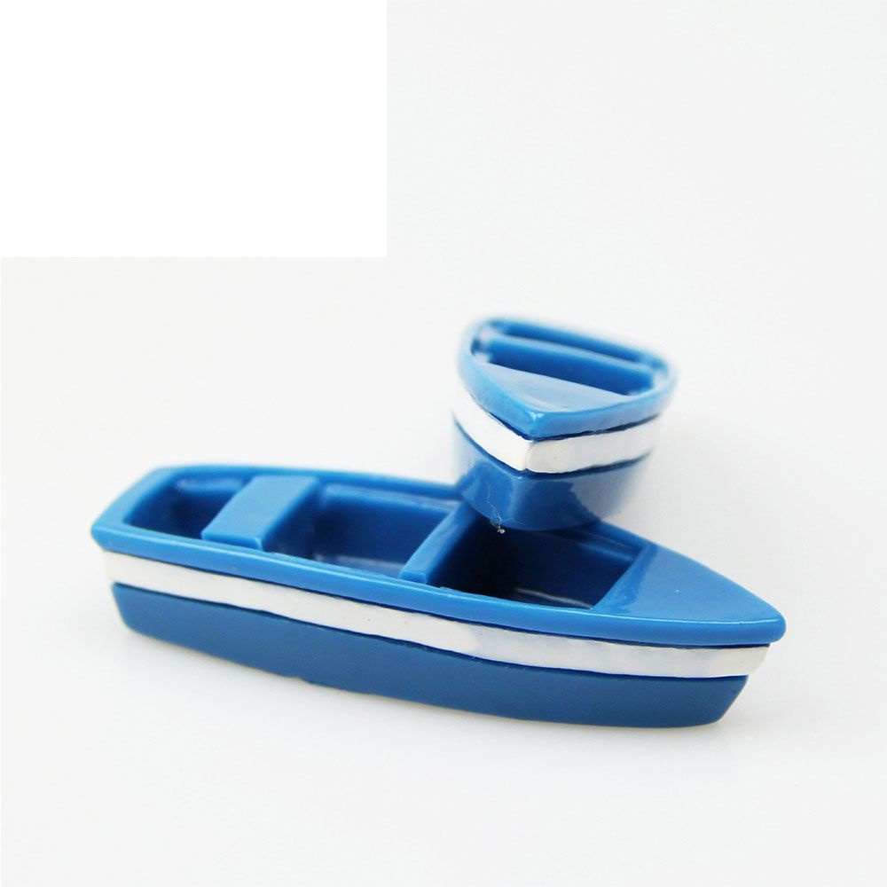 1 Mô Hình Thuyền Gỗ Và 2 Thuyền Oar Sáng Tạo Trang Trí Sân Vườn Mới