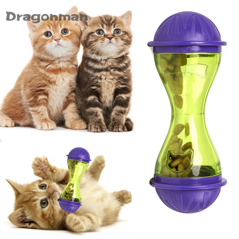 Dog Feeder Plastic Funny Pet Food Dispenser Treat Ball Puppy Leakage Food Toy
