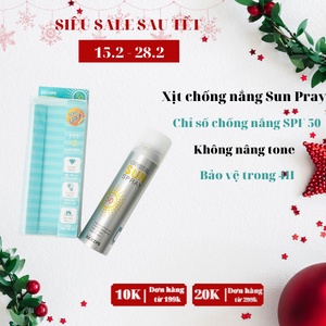 Xịt chống nắng Crystal Sun Spray hàng Auth SPF 50+/PA+++ 150ml