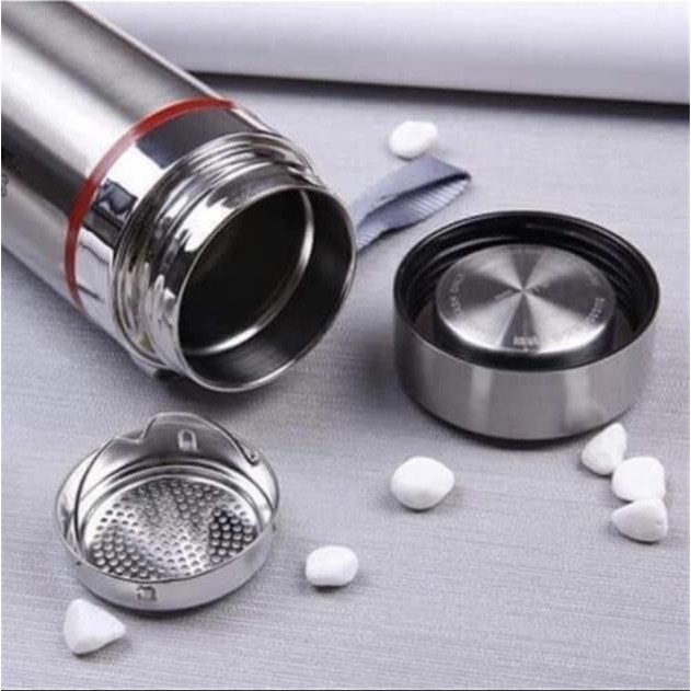 Bình giữ nhiệt inox xịn xò 1000ml-giữ nhiệt đến 12h- ủ 1 lít vỏ vàng