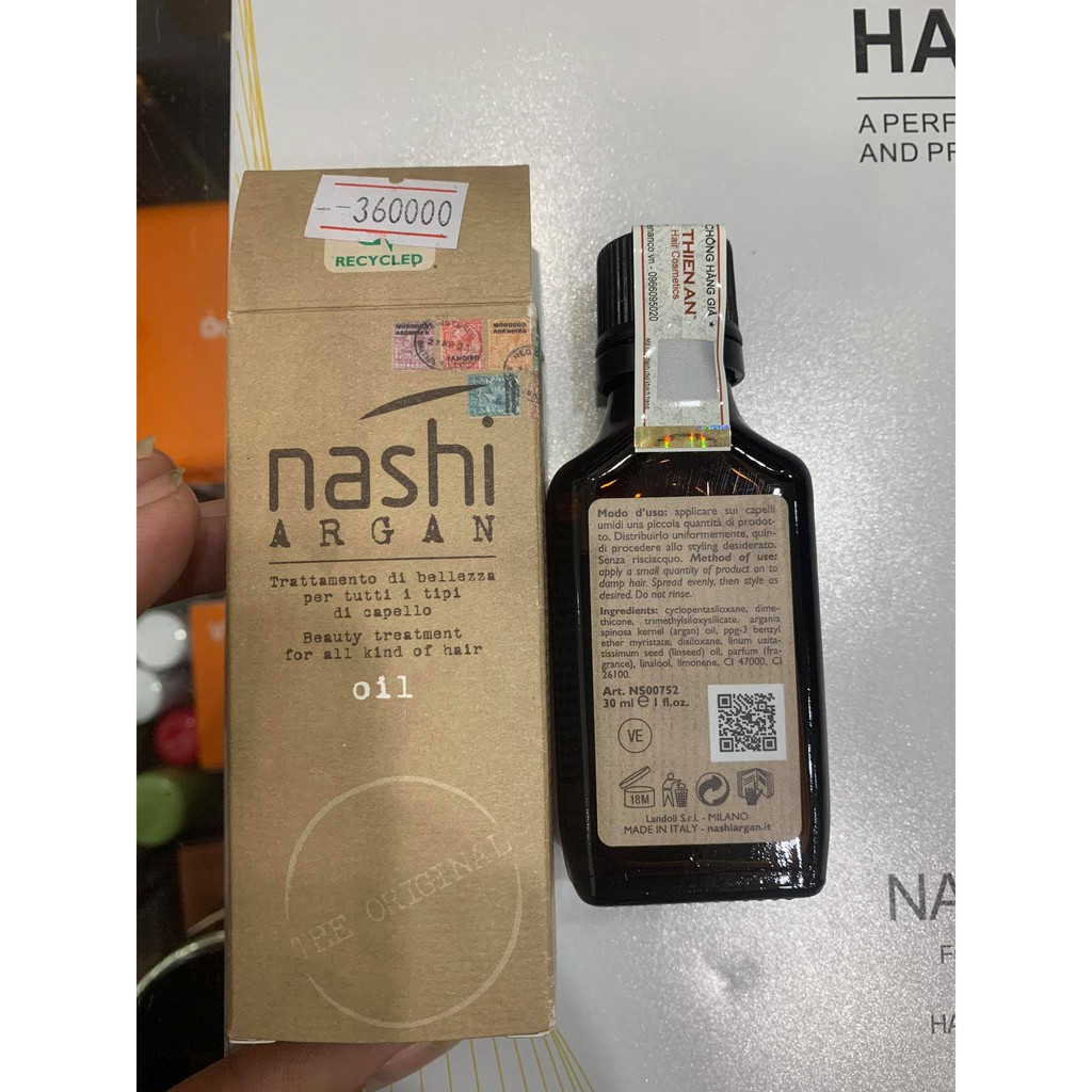 Tinh dầu dưỡng phục hồi tóc Nashi Argan 30ml