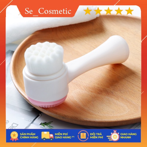 Cọ Rửa Mặt 2 Đầu Hàn Quốc- Siêu Tiện Lợi-se-cosmetic