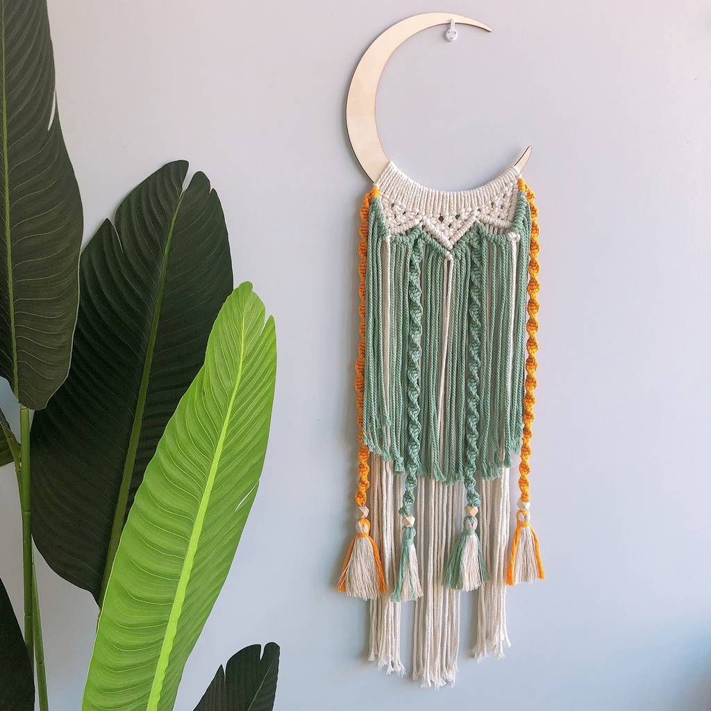 Bùa Đuổi Bắt Giấc Mơ Dream Catcher Màu Trắng Thân Thiện Với Môi Trường Dùng Để Trang Trí Phòng Ngủ