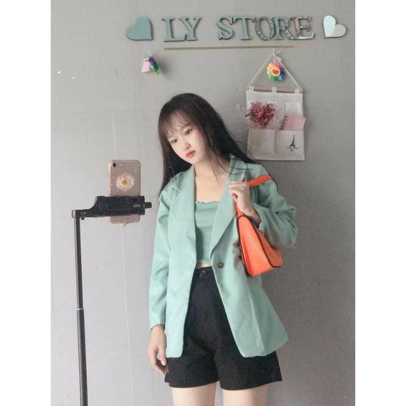 (SIÊU-HOT❤💥) ÁO KHOÁC CỔ VÉC XANH | BigBuy360 - bigbuy360.vn