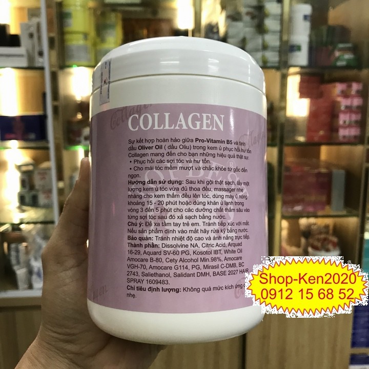 Kem hấp phục hồi tóc Topbest Collagen 1000ml