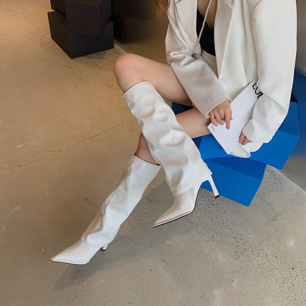 Giày Boot Cao Gót Thời Trang Sành Điệu