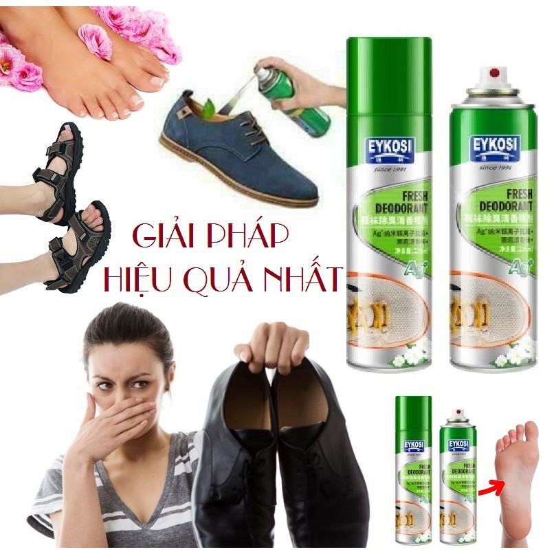 Bình Xịt Kháng Khuẩn Khử Mùi Giày Eykosi Odor Clean