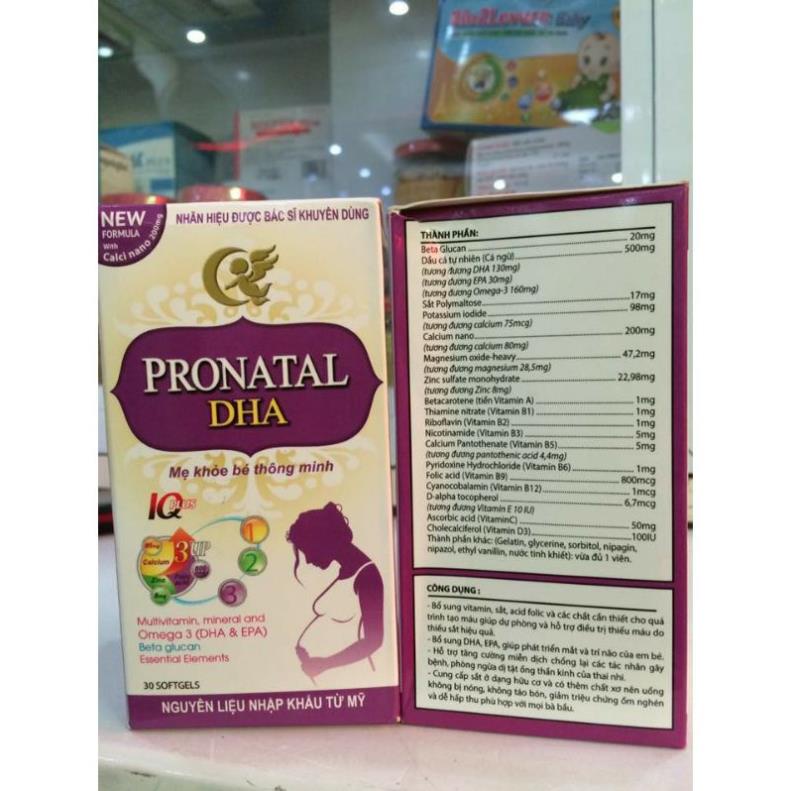 Pronatal Viên bổ bà bầu Bổ sung sắt, acid folic, vitamin cho mọi phụ nữ mang thai và cho con bú