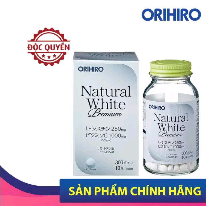 Viên uống Natural White Premium Orihiro nội địa Nhật 300 viên Amino Acids | Thế Giới Skin Care