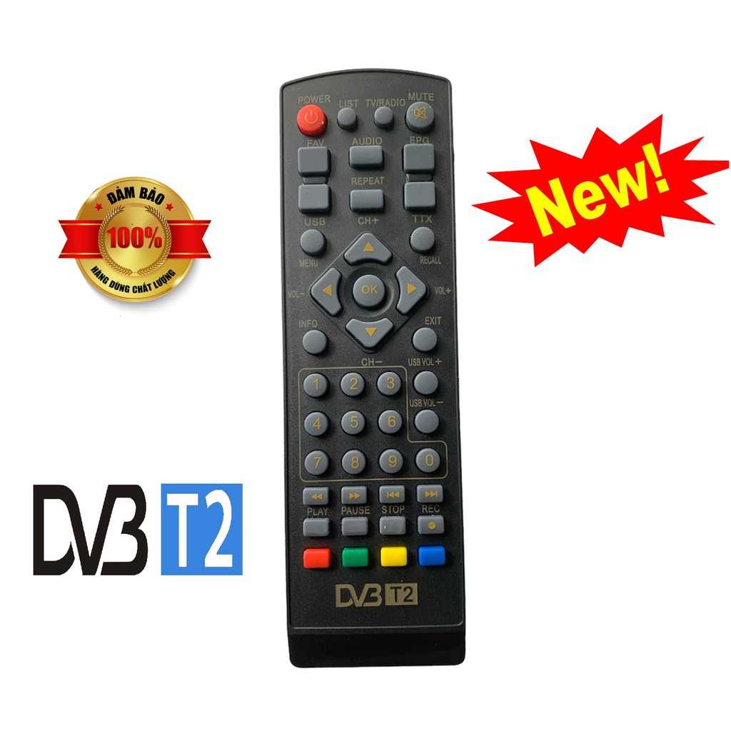 Điều khiển đầu thu kĩ thuật số DVB T2 - Hàng tốt