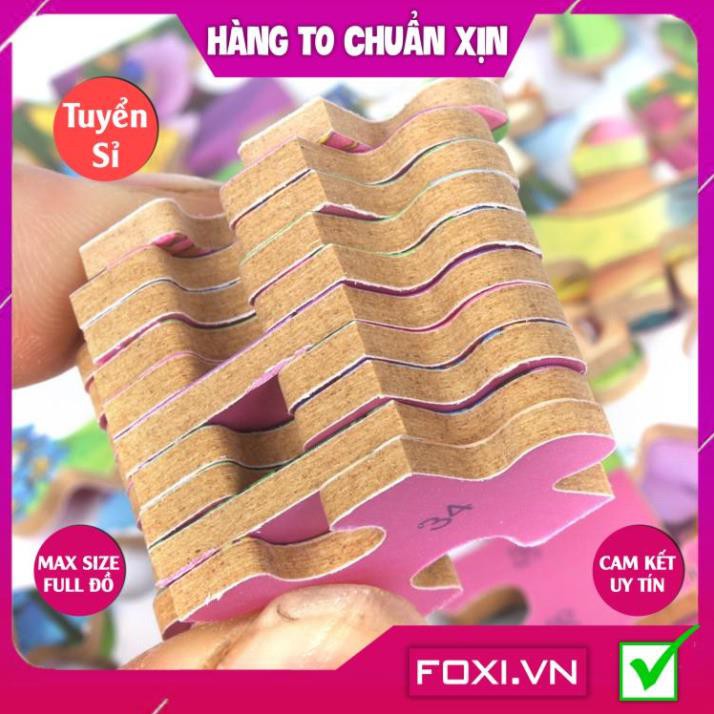 [FREESHIP HÀNG ĐẸP] Tranh ghép hình puzzle Foxi-Đồ chơi bằng gỗ-giáo dục cho bé trò chơi siêu trí tuệ đa dạng các mẫu