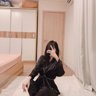 Bộ choàng pijama lụa cao cấp ThT8