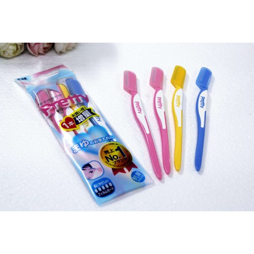 [Hỏa Tốc HN] Set 3 dao cạo lông mày Pretty KAI Nội địa Nhật Bản