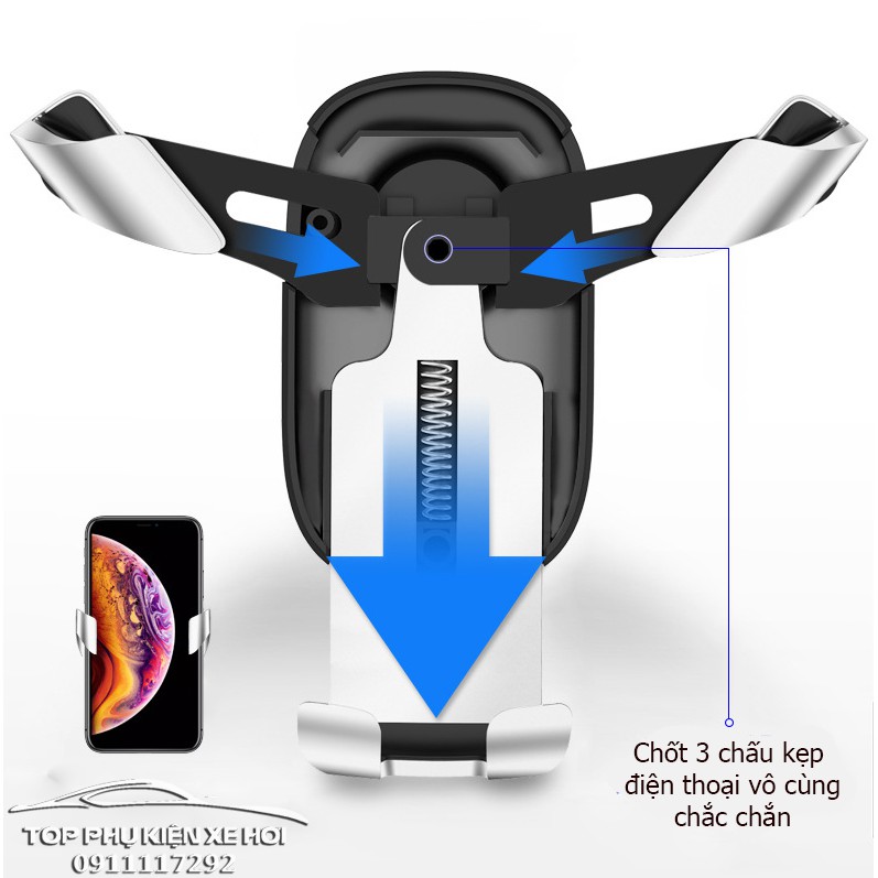 Giá đỡ điện thoại HYUNDAI OUTLET kẹp cửa gió ô tô | BigBuy360 - bigbuy360.vn