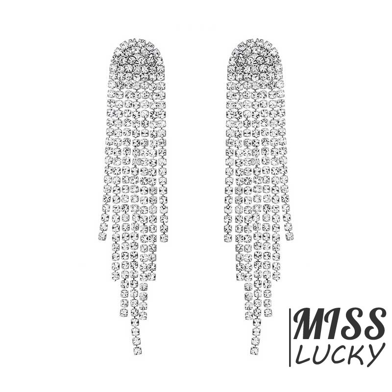 Đôi Khuyên Tai Tua Rua Dài Phong Cách Âu Mỹ Thời Trang Cho Nữ