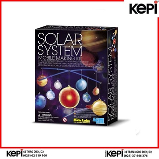Bộ đồ chơi thủ công bé tự làm hệ mặt trời dạ quang/ diy 4m glow solar system mobile kidz labs