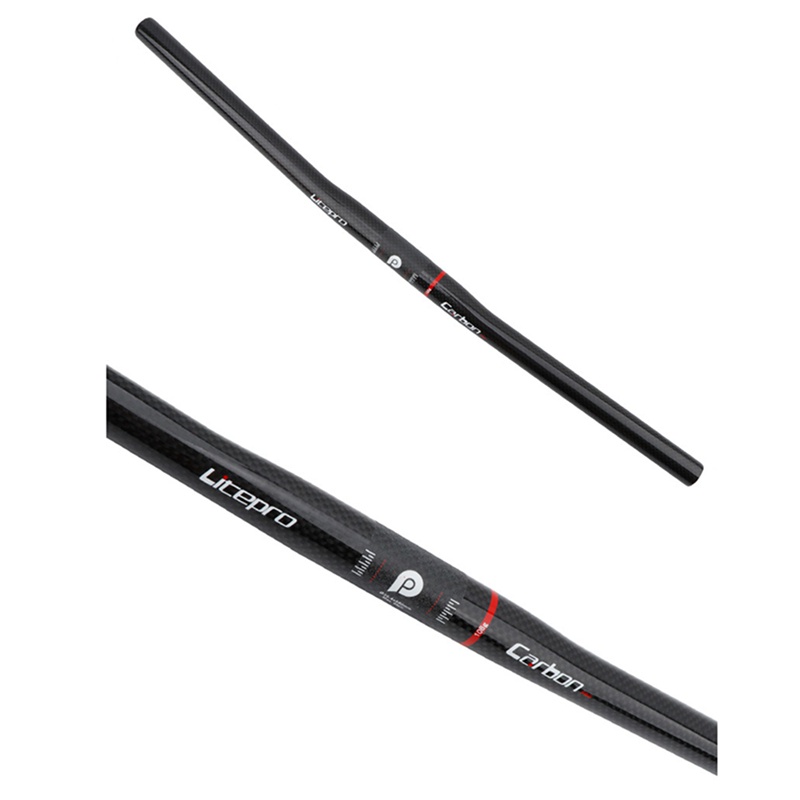 Ghi Đông Xe Đạp Bằng Sợi Carbon Siêu Nhẹ Chuyên Dụng Cho Brompton 580mm 25.4mm