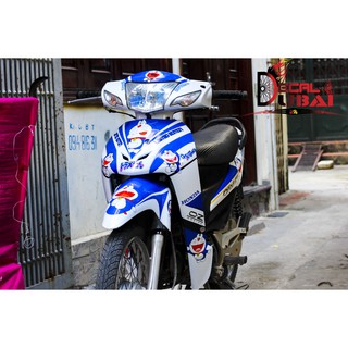 Tem trùm wave Doraemon Xanh đậm