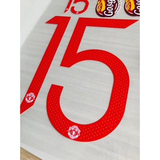 Font số áo Manchester United in áo họa tiết chấm bi cao cấp (cao 23cm) tặng số quần