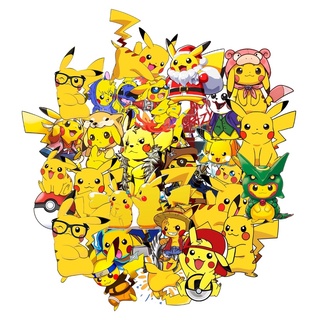 Sticker nhãn dán Pokémon Pikachu ngộ nghĩnh đáng yêu