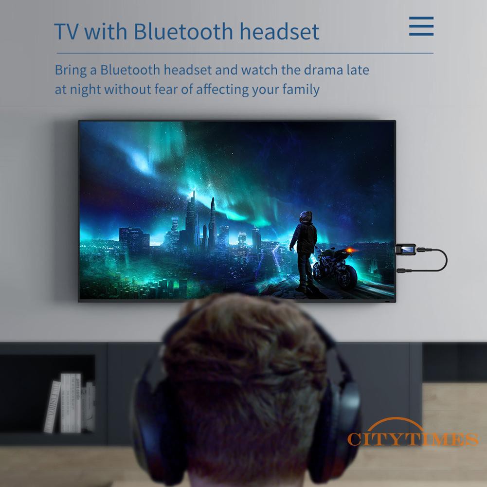 Bộ Thu Phát Âm Thanh Không Dây Bluetooth 5.0 3.5mm