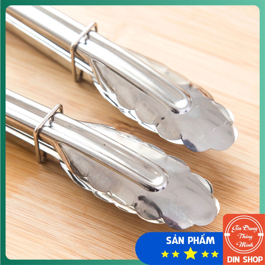 Kẹp gắp đá , đồ ăn inox ĐA NĂNG Dụng cụ kẹp thực phẩm chất liệu bằng thép không gỉ, đồ dùng nhà bếp