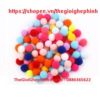 Túi Pompom 1cm khoảng 300 viên