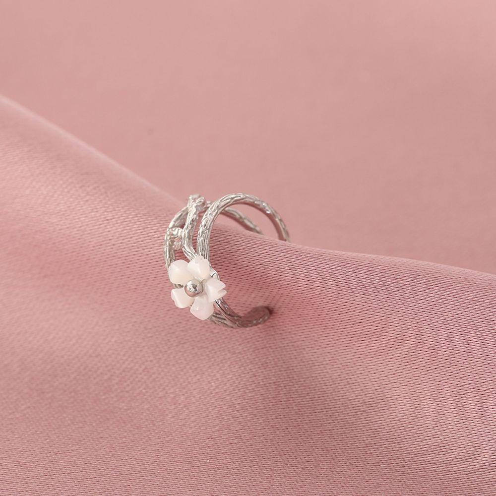 Khuyên Kẹp Vành Tai Không Xỏ Hình Nhánh Hoa Anh Đào Tuyết Ngọt Ngào Cho Nữ