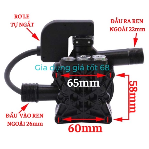 Đầu bơm máy rửa xe mini, Đầu bơm áp lực máy rửa xe mini, Đầu bơm máy rửa xe