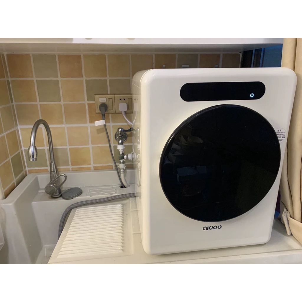Máy giặt sấy đồ nội y, giặt đồ em bé khử khuẩn bằng tia UV dung tích 9L chính hãng Aidoo