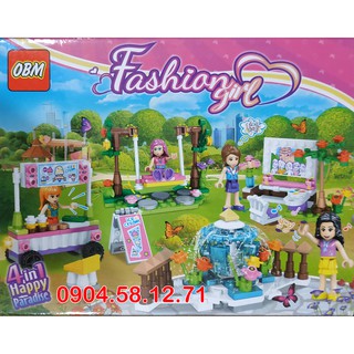 Đồ chơi LEGO cho bé Gái Fashion Girl - OBM66045 (80-88 chi tiết)